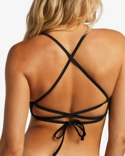 Best deal 😀 Billabong A/Div Lace-Up Trilet 👙 Bikini Top MULTI ✨ -Color of the season Shop abjx300468 billabongw blk dtl2 1