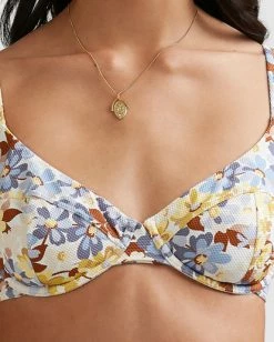 Flash Sale 😀 Billabong Hula Moon Nova Bra 👙 Bikini Top WHITE ❤️ -Color of the season Shop abjx300471 billabongw wht dtl1 1