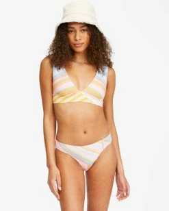 Flash Sale 😉 Billabong Break Of Dawn Plunge 👙 Bikini Top MULTI ✔️ -Color of the season Shop abjx300486 billabongw mul frt1 1