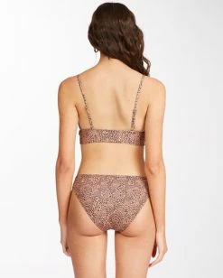 Hot Sale 😉 Billabong Hidden Shore V-Neck 👙 Bikini Top TOFFEE 😀 -Color of the season Shop abjx300490 billabongw tof bck1 1