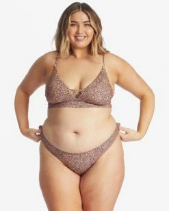 Hot Sale 😉 Billabong Hidden Shore V-Neck 👙 Bikini Top TOFFEE 😀 -Color of the season Shop abjx300490 billabongw tof btm1 1