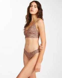 Hot Sale 😉 Billabong Hidden Shore V-Neck 👙 Bikini Top TOFFEE 😀 -Color of the season Shop abjx300490 billabongw tof sd1 1