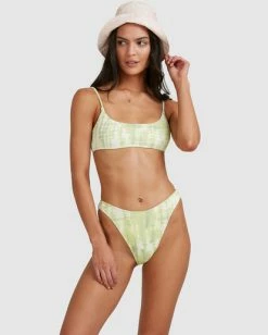 Discount ⭐ Billabong To Dye For Bralette 👙 Bikini Top LIME 💯 -Color of the season Shop abjx300507 billabongw lim frt1 1