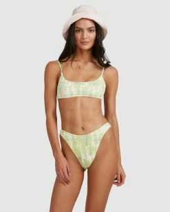Discount ⭐ Billabong To Dye For Bralette 👙 Bikini Top LIME 💯 -Color of the season Shop abjx300507 billabongw lim frt2 1