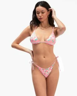 Buy 🥰 Billabong Secret Paradise Slide Tall Triangle 👙 Bikini Top MULTI 💯 -Color of the season Shop abjx300567 billabongw mul frt1 1