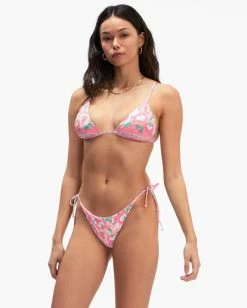 Buy 🥰 Billabong Secret Paradise Slide Tall Triangle 👙 Bikini Top MULTI 💯 -Color of the season Shop abjx300567 billabongw mul sd1 1