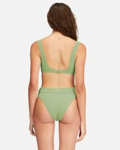 Discount 🧨 Billabong 🌞 Summer High Square Bralette Underwire 👙 Bikini Top MINT KISS ⭐ -Color of the season Shop abjx300591 billabongw aga bck1 1