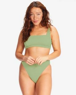Discount 🧨 Billabong 🌞 Summer High Square Bralette Underwire 👙 Bikini Top MINT KISS ⭐ -Color of the season Shop abjx300591 billabongw aga btm1 1
