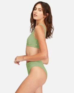 Discount 🧨 Billabong 🌞 Summer High Square Bralette Underwire 👙 Bikini Top MINT KISS ⭐ -Color of the season Shop abjx300591 billabongw aga sd1 1