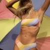 Outlet 🤩 Billabong Brighter Daze Square Ruched Bralette 👙 Bikini Top MULTI 🤩 -Color of the season Shop abjx300605 billabongl mul frt1