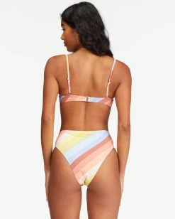 Outlet 🤩 Billabong Brighter Daze Square Ruched Bralette 👙 Bikini Top MULTI 🤩 -Color of the season Shop abjx300605 billabongw mul bck1 1