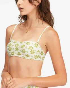 Best deal 🎉 Billabong Daisy Chain Tube Top 👙 Bikini Top SALT CRYSTAL ❤️ -Color of the season Shop abjx300617 billabongw scs dtl1 1