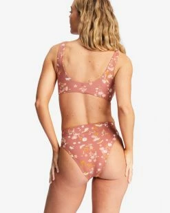 Best deal ⭐ Billabong Whisper To Me Front-Tie Tank 👙 Bikini Top SWEET CHOCOLATE 🔔 -Color of the season Shop abjx300673 billabongw cnn0 bck1 1