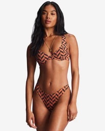 Cheapest 🤩 Billabong Cross Step Emma Underwired 👙 Bikini Top BRICK 💯