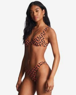 Cheapest 🤩 Billabong Cross Step Emma Underwired 👙 Bikini Top BRICK 💯 -Color of the season Shop abjx300710 billabongw brk sd1 1