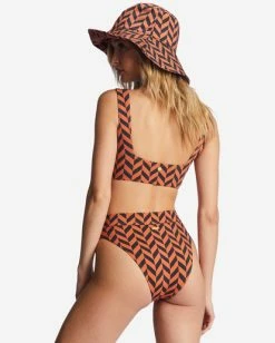 Deals ✨ Billabong Cross Step Square Neck Tank 👙 Bikini Top BRICK ✨ -Color of the season Shop abjx300711 billabongw brk bck1 1