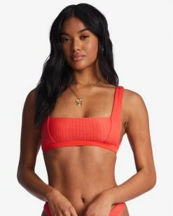 Best Sale ✔️ Billabong Lined Up Tank 👙 Bikini Top BRIGHT POPPY ⌛ -Color of the season Shop abjx300735 billabongw rne0 dtl1 1