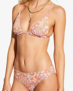 Promo 🔥 Billabong X Smiley Good Times Tri Reversible Triangle 👙 Bikini Top MULTI 🥰 -Color of the season Shop abjx300753 billabongw mul dtl1 1