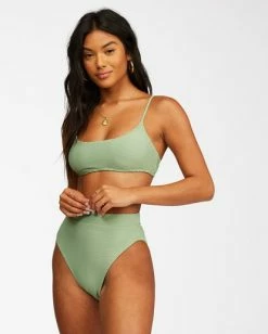 Top 10 ❤️ Billabong Tanlines Rise 👙 Bikini Bottoms SAFARI GREEN ✨ -Color of the season Shop abjx400306 billabongw saf frt1 1