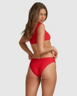 Promo ⭐ Billabong Lovedays Bondi 👙 Bikini Bottoms - Steph Claire Smith FIESTA RED 😀 -Color of the season Shop abjx400366 billabongw ftr bck1 1