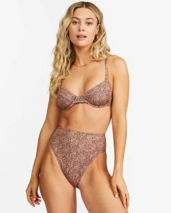 Discount 🤩 Billabong Hidden Shore High Maui High-Waisted 👙 Bikini Bottoms TOFFEE 🎉 -Color of the season Shop abjx400417 billabongw tof frt1 1