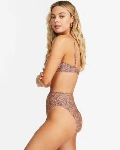 Discount 🤩 Billabong Hidden Shore High Maui High-Waisted 👙 Bikini Bottoms TOFFEE 🎉 -Color of the season Shop abjx400417 billabongw tof sd1 1