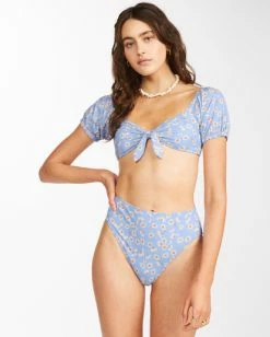 Top 10 ✨ Billabong Dont Be Blue High Maui High-Waisted 👙 Bikini Bottoms SWEET BLUE 👏 -Color of the season Shop abjx400427 billabongw bka0 frt1 1