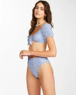 Top 10 ✨ Billabong Dont Be Blue High Maui High-Waisted 👙 Bikini Bottoms SWEET BLUE 👏 -Color of the season Shop abjx400427 billabongw bka0 sd1 1