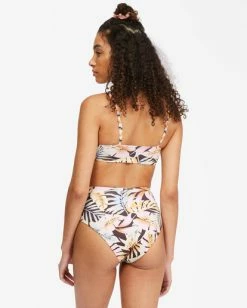 Flash Sale 👏 Billabong Postcards From Paradise High Retro Reversible High-Waisted 👙 Bikini Bottoms MULTI ✔️ -Color of the season Shop abjx400436 billabongw mul bck1 1
