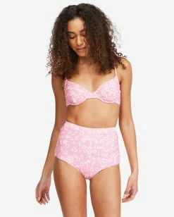 Best reviews of 🎉 Billabong Daisy Craze Avalon High-Waisted 👙 Bikini Bottoms PINK LADY 🔥 -Color of the season Shop abjx400441 billabongw mee0 frt1 1