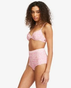 Best reviews of 🎉 Billabong Daisy Craze Avalon High-Waisted 👙 Bikini Bottoms PINK LADY 🔥 -Color of the season Shop abjx400441 billabongw mee0 sd1 1