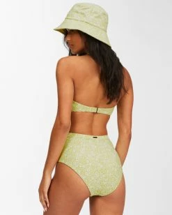 Best Sale ⌛ Billabong Little Whispers High Retro High-Waisted 👙 Bikini Bottoms LIME 🥰 -Color of the season Shop abjx400444 billabongw lim bck1 1