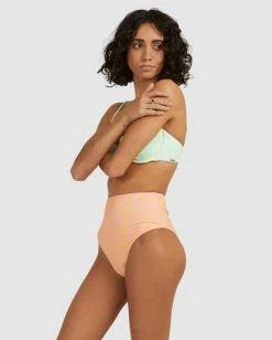 Brand new 🔥 Billabong Hot Tropics Hi Retro 👙 Bikini Bottoms MELON FADE ❤️ -Color of the season Shop abjx400506 billabongw mfd sd1 1