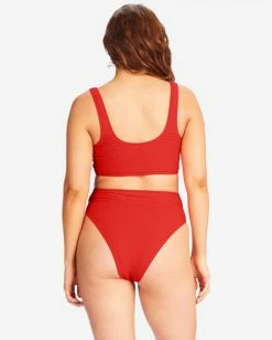 Buy ✔️ Billabong Tanlines Rise High-Waisted 👙 Bikini Bottoms TOFFEE ✨ -Color of the season Shop abjx400561 billabongw rzp0 btm1 1