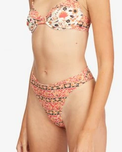 Wholesale 😀 Billabong Swept Away Havana Reversible 👙 Bikini Bottoms MULTI 🌟 -Color of the season Shop abjx400601 billabongw mul dtl1 1