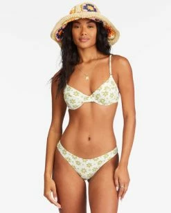 Buy 🌟 Billabong Daisy Chain Tropic 👙 Bikini Bottoms SALT CRYSTAL 👏 -Color of the season Shop abjx400611 billabongw scs frt1 1