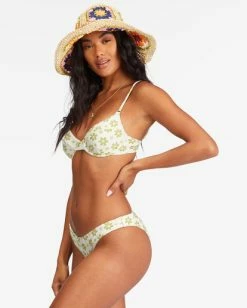 Buy 🌟 Billabong Daisy Chain Tropic 👙 Bikini Bottoms SALT CRYSTAL 👏 -Color of the season Shop abjx400611 billabongw scs sd1 1