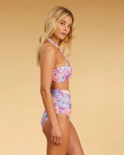 Brand new ⌛ Billabong Salty Blonde Halleys Garden High-Waisted 👙 Bikini Bottoms MULTI 🔥 -Color of the season Shop abjx400631 billabongw mul sd1 1