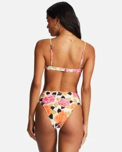 Coupon 🔥 Billabong Magic Gardens High-Rise Maui Rider 👙 Bikini Bottoms ANTIQUE WHITE 🎁 -Color of the season Shop abjx400684 billabongw anw bck1 1