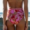 New 🥰 Billabong Pretty Groovy High-Rise Avalon 👙 Bikini Bottoms MULTI 🔔 -Color of the season Shop abjx400687 billabongl mul frt1