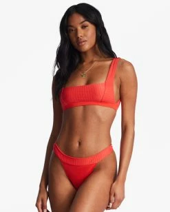 Buy 🥰 Billabong Lined Up Banded Hike 👙 Bikini Bottoms BRIGHT POPPY ❤️ -Color of the season Shop abjx400735 billabongw rne0 bck1 1