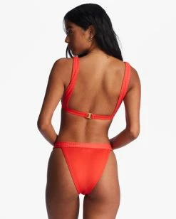 Buy 🥰 Billabong Lined Up Banded Hike 👙 Bikini Bottoms BRIGHT POPPY ❤️ -Color of the season Shop abjx400735 billabongw rne0 frt1 1