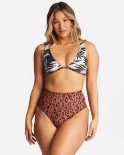 Promo ✨ Billabong Spotted In Paradise Hi Retro Reversible High Leg 👙 Bikini Bottoms MULTI 🌟 -Color of the season Shop abjx400745 billabongw mul bck1 1