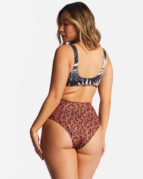 Promo ✨ Billabong Spotted In Paradise Hi Retro Reversible High Leg 👙 Bikini Bottoms MULTI 🌟