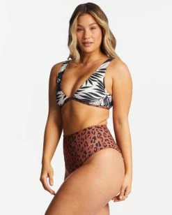 Promo ✨ Billabong Spotted In Paradise Hi Retro Reversible High Leg 👙 Bikini Bottoms MULTI 🌟 -Color of the season Shop abjx400745 billabongw mul sd1 1