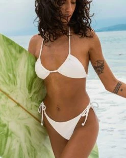 Outlet ✨ Billabong Tanlines Tie Side Mini 👙 Bikini Bottoms PINK DAZE 💯 -Color of the season Shop abjx400766 billabongl wht frt1 1