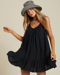 Discount ⌛ Billabong Beach Vibes Beach Cover-Up BLACK PEBBLE 🛒