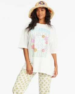 New ๐ Billabong Peace And Love Boyfriend T-Shirt SALT CRYSTAL ๐ 15 New ๐ Billabong Peace And Love Boyfriend T-Shirt SALT CRYSTAL ๐ -Color of the season Shop abjzt00686 billabongw scs frt1 1