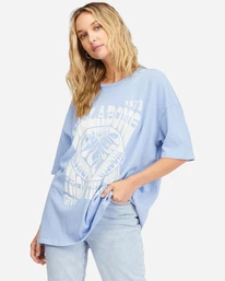 Coupon 😍 Billabong Blue Bayou Boyfriend T-Shirt BAYOU BLUE 🤩