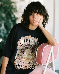 Best Sale 🎉 Billabong Super Natural Boyfriend T-Shirt OFF BLACK 🌟